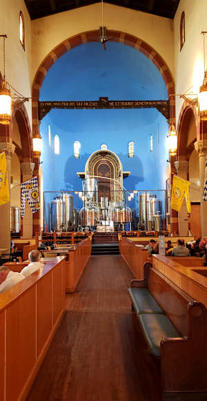 The Church Brew Works was once home to St. John the Baptist Church, which was built at the Liberty Avenue location in Lawrenceville in 1901.  